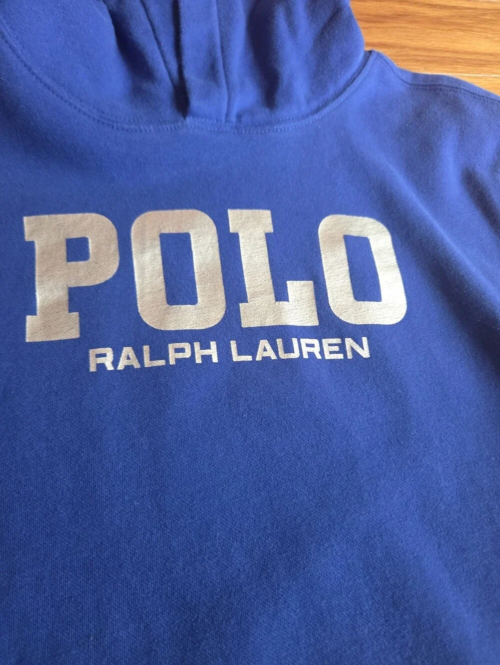 Polo by Ralph Lauren Boy's Blue Logo Hoodie Sweatshirt Size 14/16